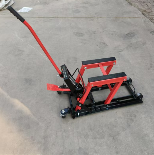 Heavy-Duty Motorbike Stand Hoist Lift – Adjustable Garage Jack