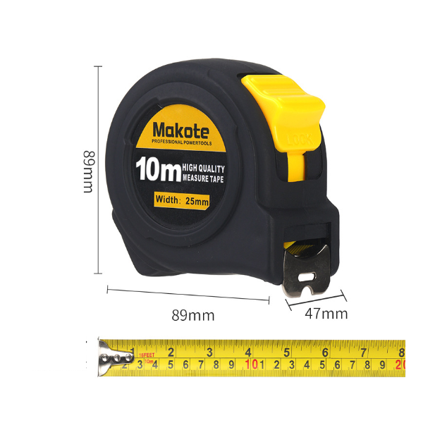 Tape Measure 10m Retractable Imperial Metric for Decoration