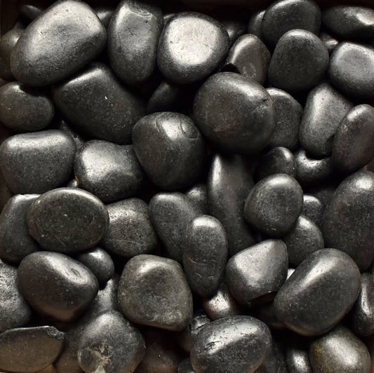 Premium Black Pebbles 20kg | Decorative Garden Stones | Landscaping Rocks