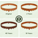 5m Corten Steel Garden Edging Kit | Built-In Spikes | Heavy Duty Landscape Border