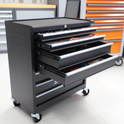 Heavy Duty 5 Drawer Tool Box Trolley Cabinet with Lockable Wheels