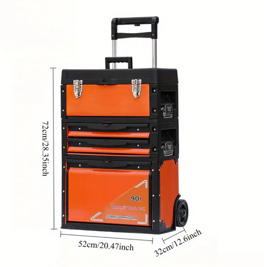 4 layer Tool boxes with metal protection around