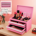 Metal Tool Box with 2 Drawers & Top Storage – Portable Mini Tool Chest, Small Metal Storage Box for Tools, Crafts, Office & Home Organization