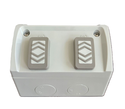 Weatherproof Double GPO 10 Amp IP53 250V – Outdoor Power Point-Grey