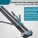BuddyTools L01-1200 Professional Manual Tile Cutter – 1200mm Heavy-Duty Precision Cutter