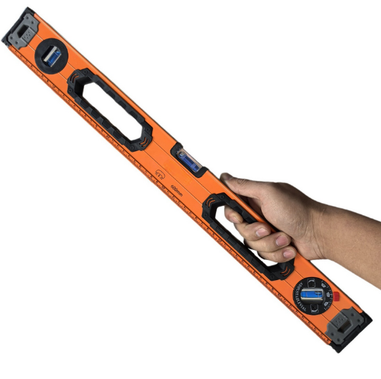 Magnetic Level, 1m, Mechanical Bubble Vials Ruler for 45/90/0 Degree, Aluminum Alloy Leveler Tool w/ Viewing Window