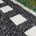 Black Polished Pebbles - 20kg/bag