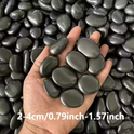 Black Polished Pebbles - 20kg/bag