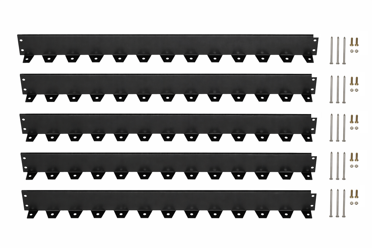 5m Stainless Steel Garden Edging Kit Black – Includes 15 Spikes & Connectors