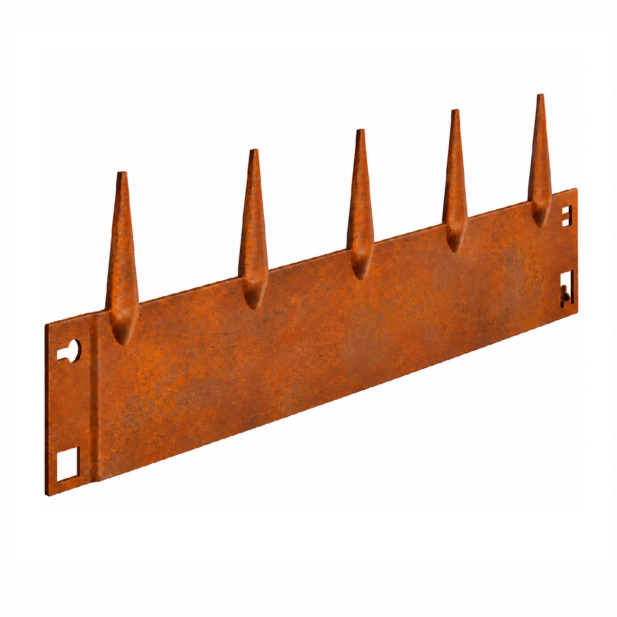 5m Corten Steel Garden Edging Kit | Built-In Spikes | Heavy Duty Landscape Border