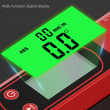 LED Backlit Screen Mechanical Bubble Vials Ruler for 0-360 Degree, Gravity Sensor Aluminum Alloy Leveler Tool w/ Viewing Window