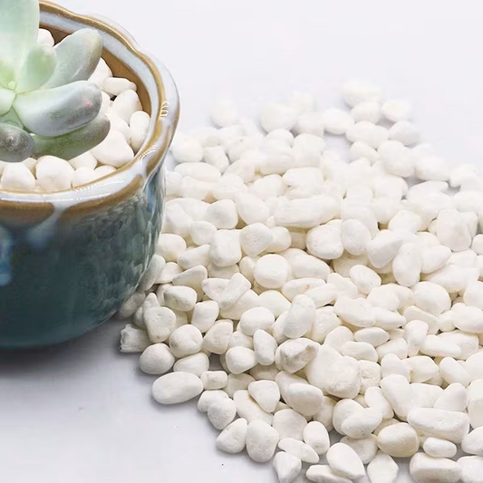 White Pebbles – Decorative Natural Stone,6-9mm, 2kg