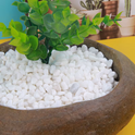 White Pebbles – Decorative Natural Stone,6-9mm, 2kg