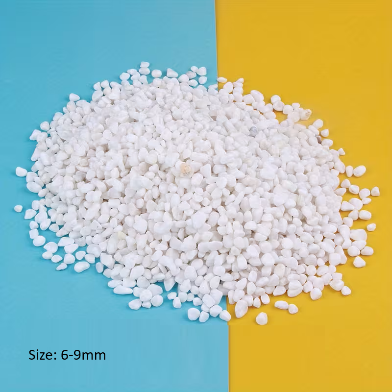 White Pebbles – Decorative Natural Stone,6-9mm, 2kg