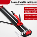 600mm Heavy Duty Manual Tile Cutter with Laser Guide | Double Rail | Ceramic & Porcelain