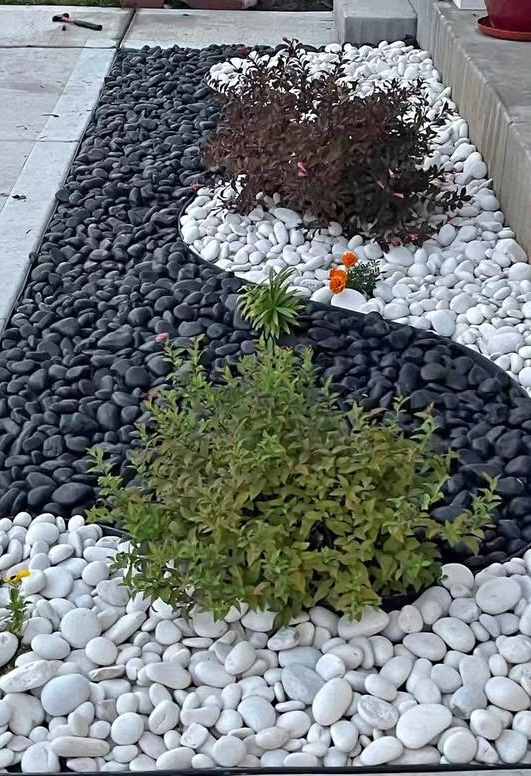 Premium Ultra White Pebbles 20kg | Decorative Garden Stones | Landscaping Rocks